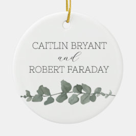 Greenery Modern Bröllop Julgransprydnad Keramik