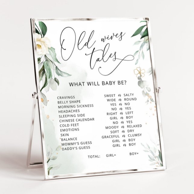 Greenery Old Wives Tales Sign Poster (Skapare uppladdad)