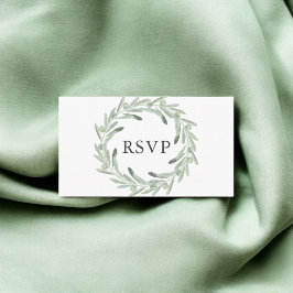 Greenery Olive Bröllop OSA Tilläggskort