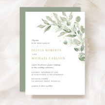 Greenery Olive Lämna Gren Babyns utandning Bröllop