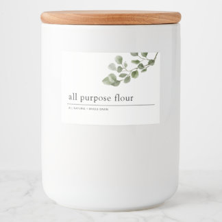 Greenery Pantry Mat Etiketter