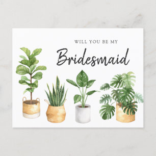 Greenery Philodendron Plants blir jag Helg Vykort