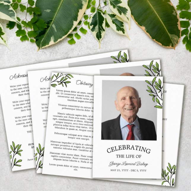 Greenery Photo Firande of Life Funeral (Skapare uppladdad)