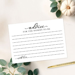 Greenery Pumpkin Fall Baby Shower Advice-kort Inbjudningar