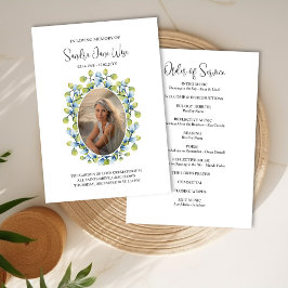 Greenery Ram, fotopatets funktionsorder för servic Inbjudningar