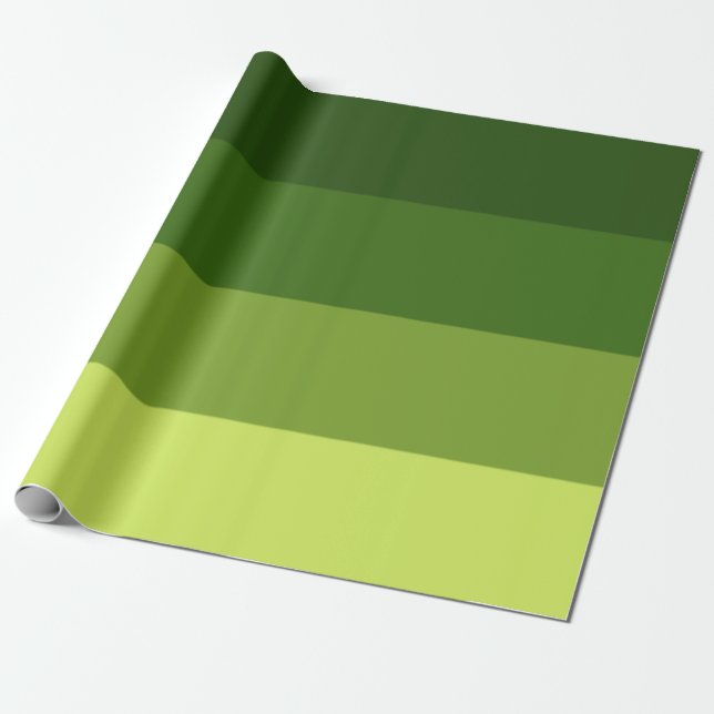 Greenery Rand Presentpapper (Utrullad)