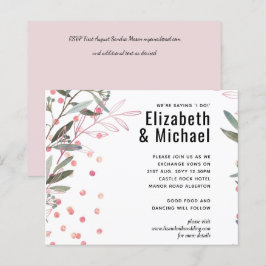 Greenery Rosa Modern Bröllop