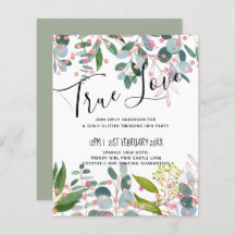 Greenery Rosa Modern Bröllop