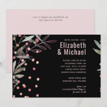 Greenery Rosa Modern Bröllop