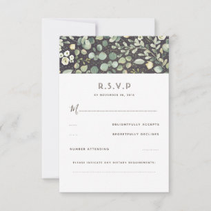 Greenery Rustic Bröllop OSA Kort
