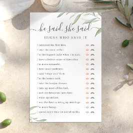 Greenery sa att hon sa möhippa-spel