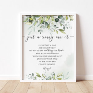 Greenery satte ring på spel poster