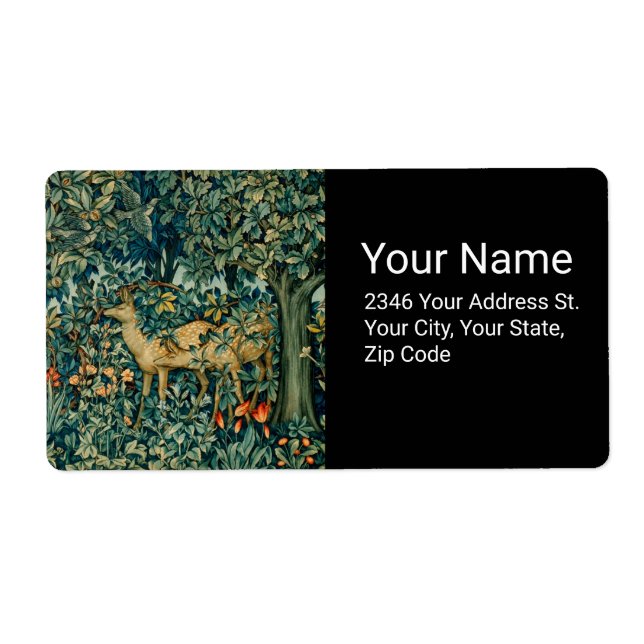 GREENERY,SKOGSDJUR GÖR Blommigt AV Grönt Fraktsedel (Framsidan)