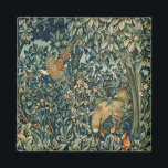GREENERY,SKOGSDJUR Pheasant,Fox,Grönt Blommigt Magnet<br><div class="desc">Digital utveckling av Bulgan Lumini från William Morris.tapestry.</div>