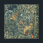 GREENERY,SKOGSDJUR Pheasant,Fox,Grönt Blommigt Magnet<br><div class="desc">Digital utveckling av Bulgan Lumini från William Morris.tapestry.</div>