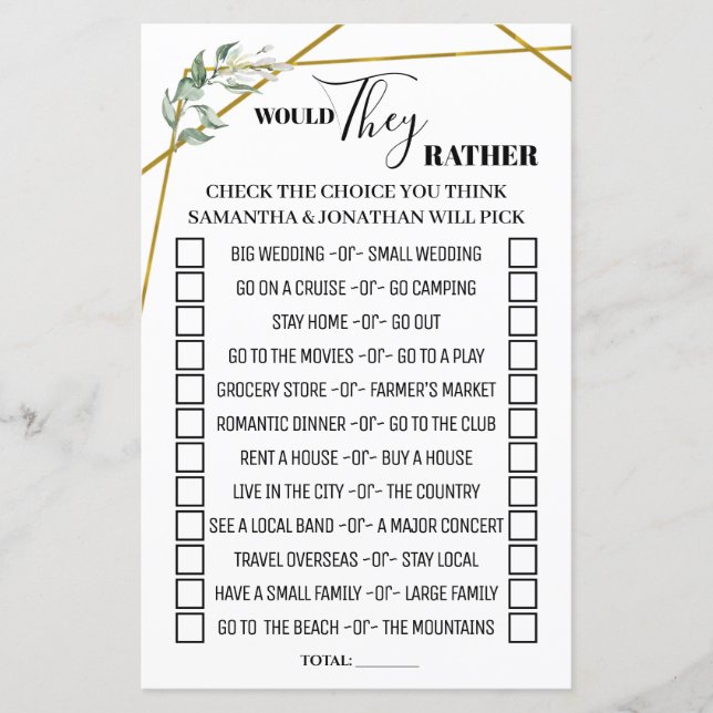 Greenery skulle de hellre duscha tvåspråkiga spel (Framsida)