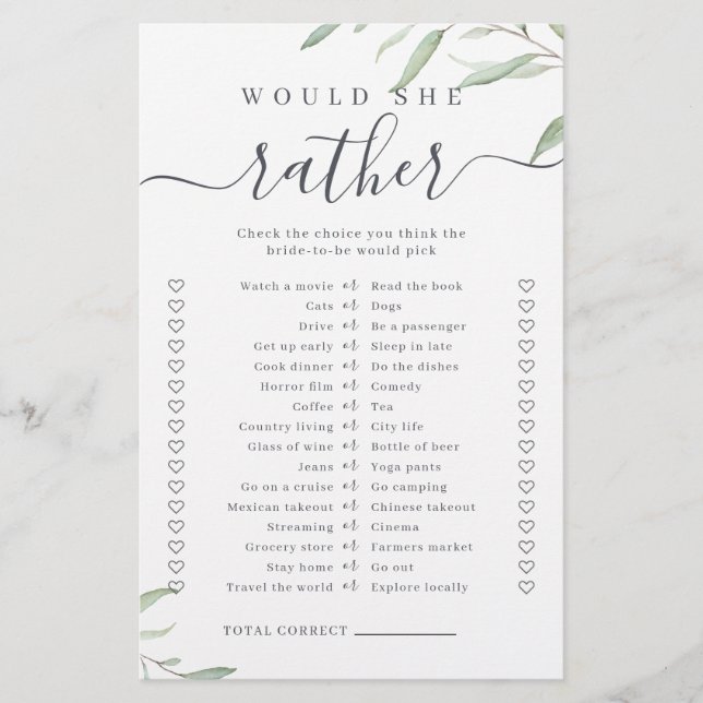 Greenery skulle hellre se möhippa-spel (Framsida)