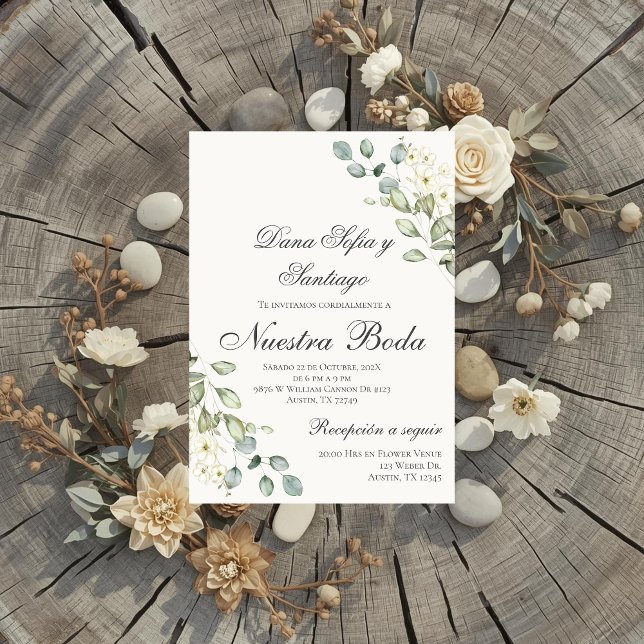 Greenery Spain Bröllop Inbjudningar (Skapare uppladdad)