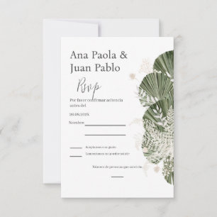 Greenery Spain Bröllop OSA Card Kort