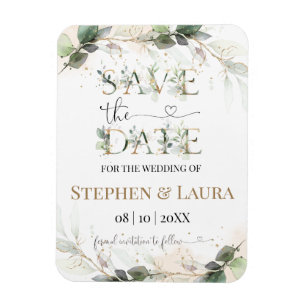 Greenery Spara datum magneter Card