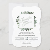 Greenery Squarelett, bouquet vattencolor greenery