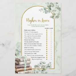 Greenery Storybook High eller Lower Games Card