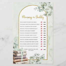 Greenery Storybook Mamma eller Pappa Spel
