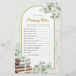 Greenery Storybook Vem Känner Mamma Bäst Spel