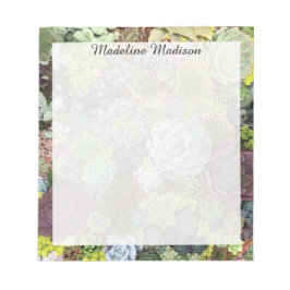 Greenery Succulents Anteckningsblock