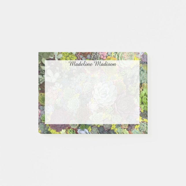 Greenery Succulents Post-it Block (Framsida)