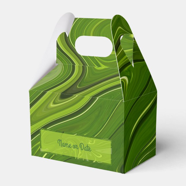 Greenery Swirls Presentaskar (Baksidan Sidan)
