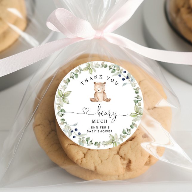 Greenery Tack så mycket Runt Klistermärke (Skapare uppladdad)