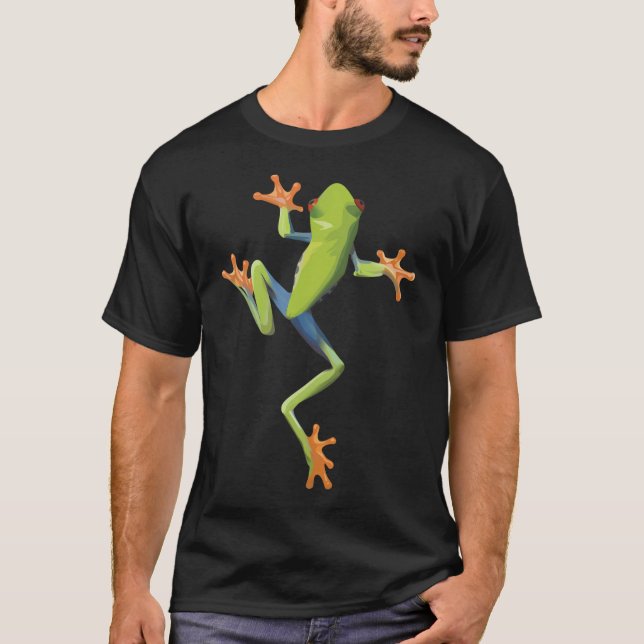 Greenery Träd-Frog T Shirt (Framsida)
