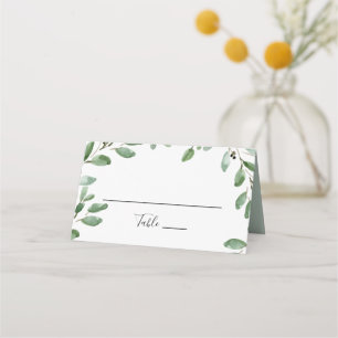 Greenery Tropical Eucalyptus Bröllop Place Card Placeringskort