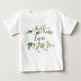 Greenery två år gammal baby t-shirt
