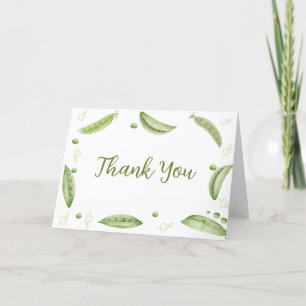 Greenery Veggie Sweet Pea in Pod Baby Shower Tack Kort