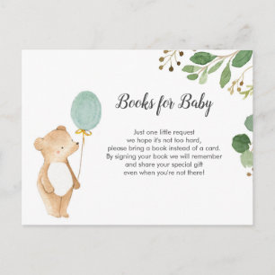 Greenery vi kan vänta Bokar på Baby Vykort
