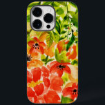 Greenery Vild Blooming Coral Flowers Watercolor<br><div class="desc">En livlig och färglös blomma i fullt blommar.</div>