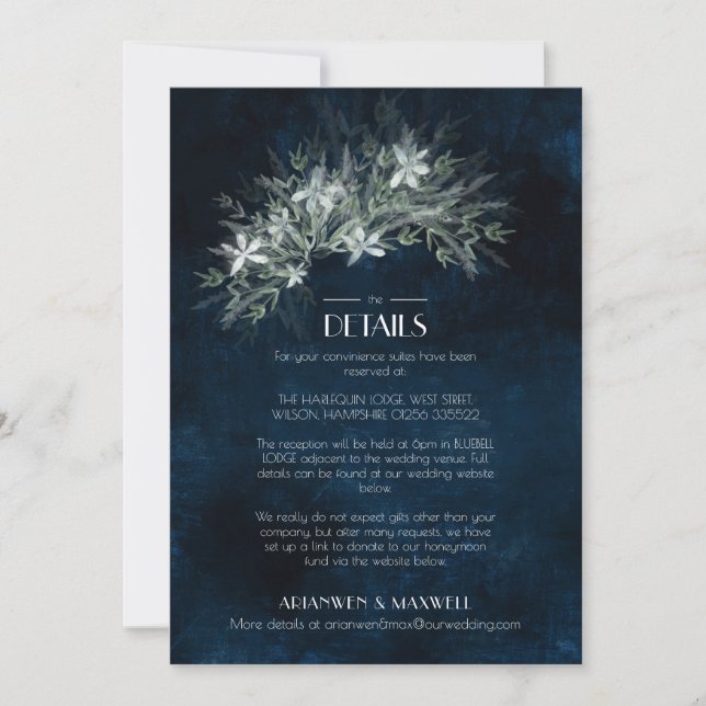 Greenery Vintage bouquet, bröllop-kort Inbjudningar (Framsida)