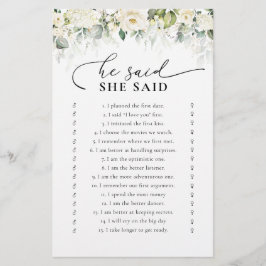 Greenery Vit ros Möhippa Game