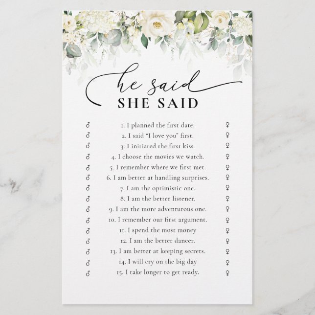 Greenery Vit ros Möhippa Game (Framsida)