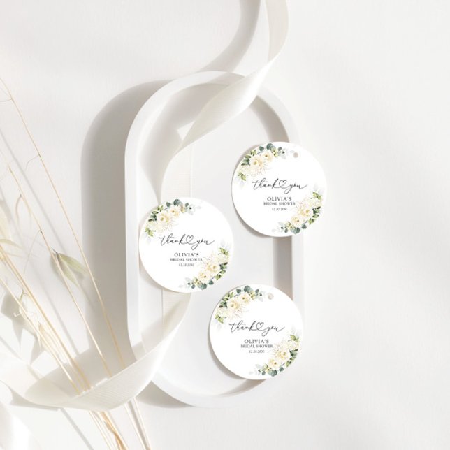 Greenery Vit ros Möhippa Gift Märkre Gåvor Etiketter (Skapare uppladdad)