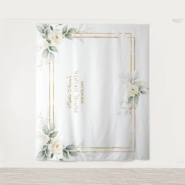 Greenery Vita Blommor Foto Rekvisita Bröllopsfest