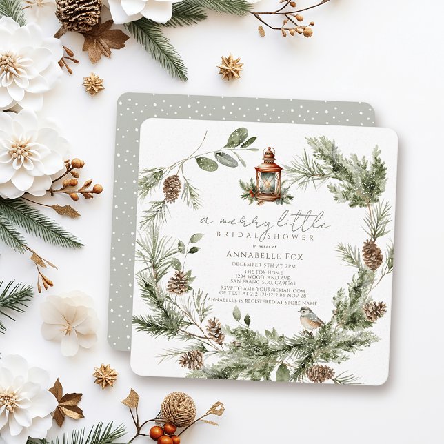 Greenery Wandery Merry Little Möhippa Inbjudningar (Skapare uppladdad)