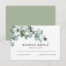 Greenery Wandey bröllop OSA Card