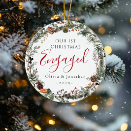 Greenery Wandey Foto på första julen Julgransprydnad Keramik