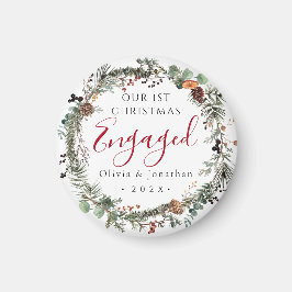 Greenery Wandey Foto på första julen Magnet