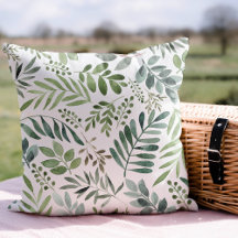 Greenery Watercolor Botanical Löv