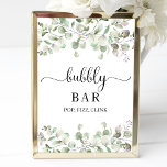Greenery Watercolor Bubly Pub Pop Fizz Clink-tecke Poster<br><div class="desc">Greenery Watercolor Bubly Pub Pop Fizz Clink-tecken</div>