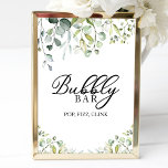 Greenery Watercolor Bubly Pub Pop Fizz Clink-tecke Poster<br><div class="desc">Greenery Watercolor Bubly Pub Pop Fizz Clink-tecken</div>